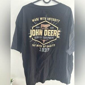 John Deere Black Short Sleeve Tee 2XL image on back